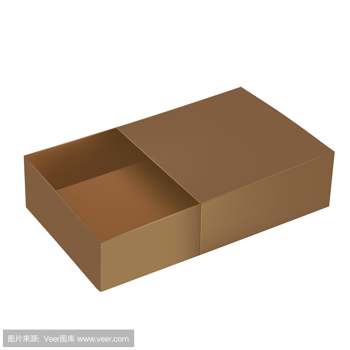 棕色开式包装盒